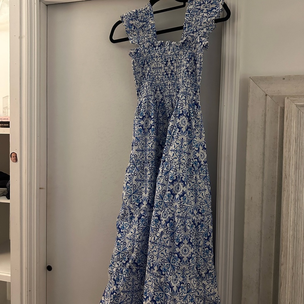 Hill House Blue and White Nap Dress - Picture 2 of 4